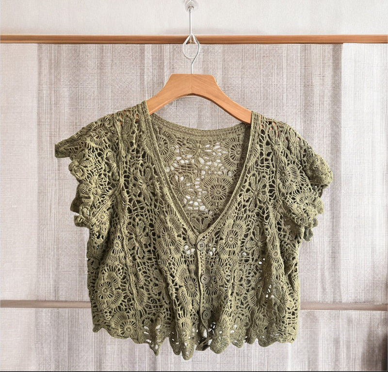 Blusa Tejida Botón