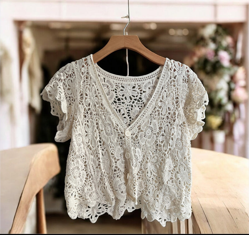 Blusa Tejida Botón