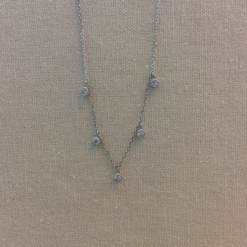 Gold Plated + Zircon Chokers