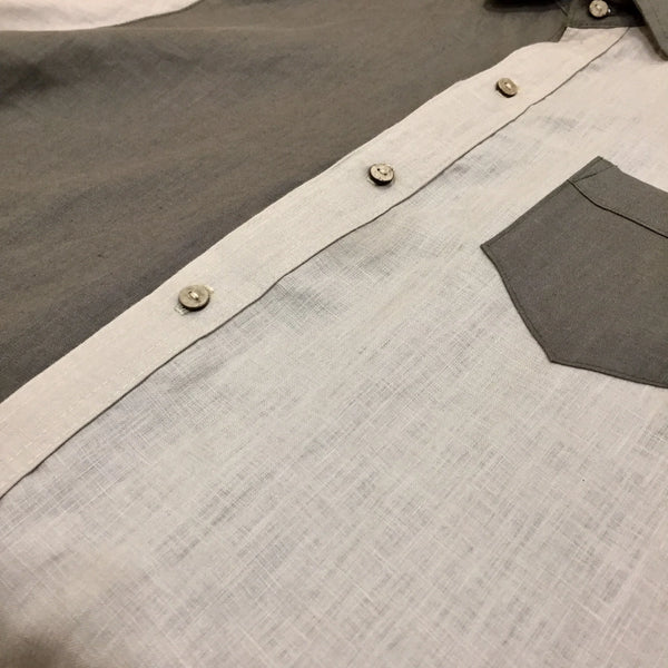 Camisa Lino Bicolor