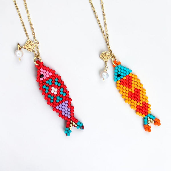 Miyuki Fish Necklace