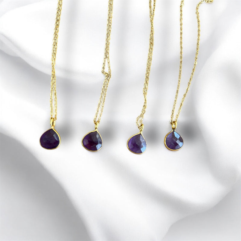 Beveled Quartz Necklace