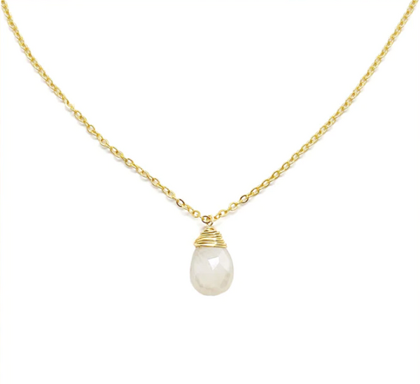 Collar gota mineral