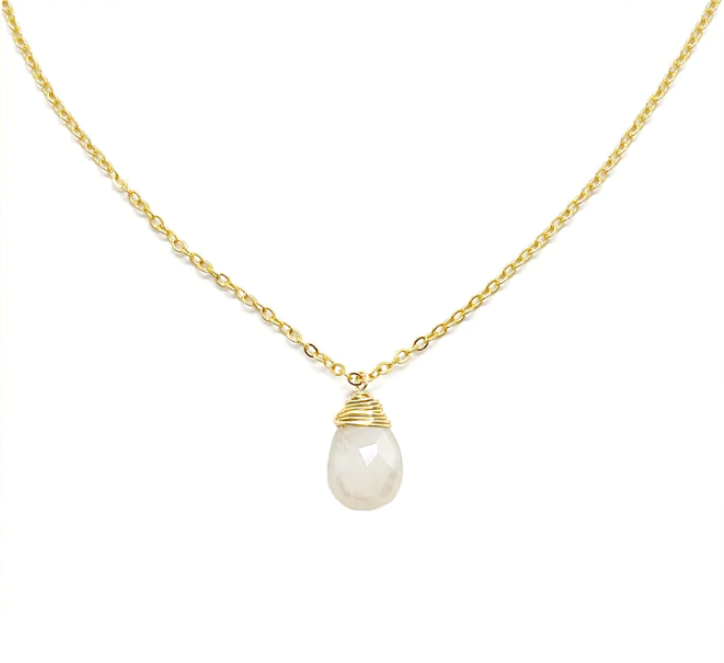 Collar gota mineral