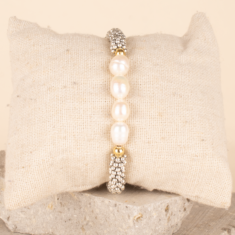 Pulsera Perla Pewter