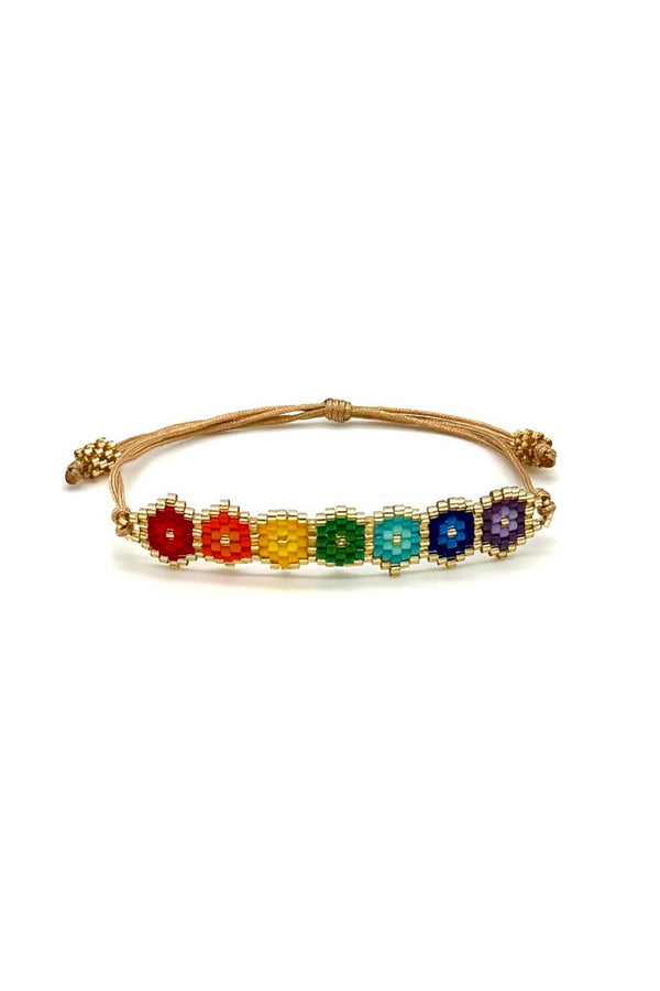 Brazalete Huichol Chakras