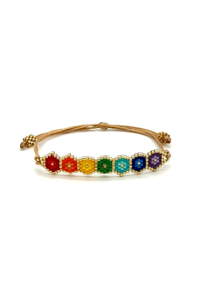 Brazalete Huichol Chakras