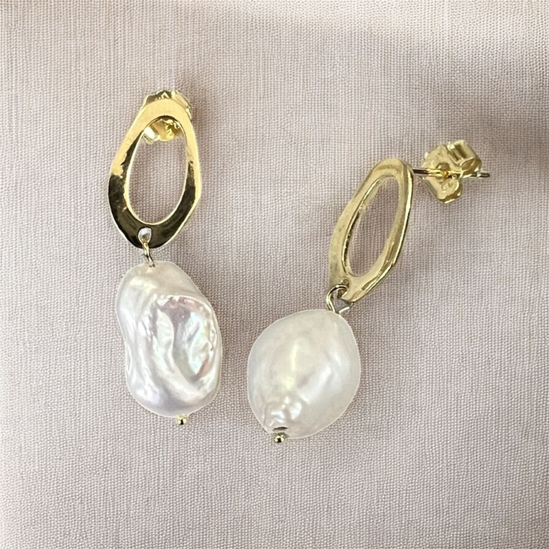 Aretes Plata Laminados en Oro