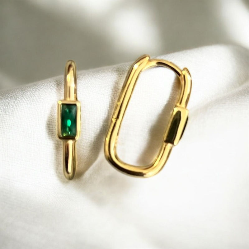 Aretes Plata Laminados en Oro