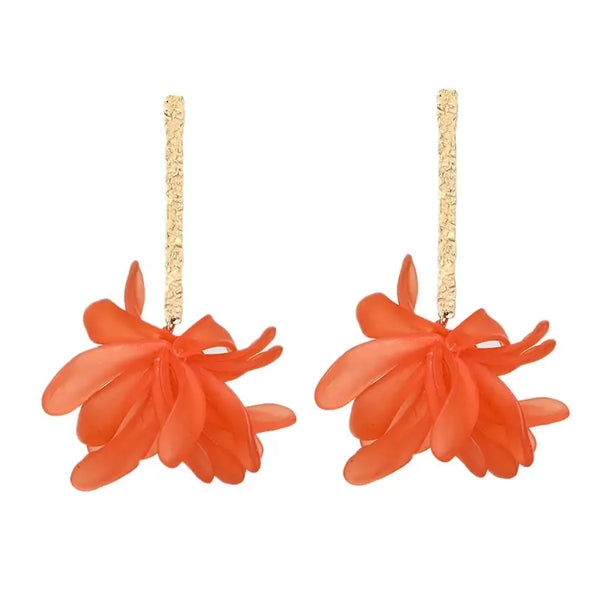 Long Petal Bouquet Earring