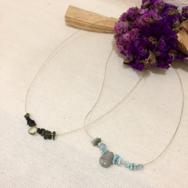 Collar Cuarzo & Piedras Naturales